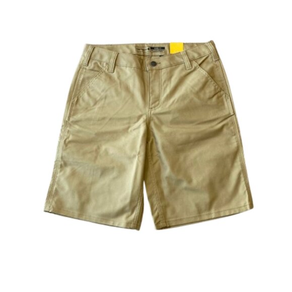 Carhartt Rugged Flex Loose Fit Canvas Work Shorts Women's 6 Dark Khaki NWT - Picture 2 of 8